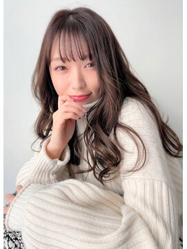 ビーハイブ 一番町店 アヴェダ(BEHIVE) ゆるふわパーマ×グレージュ