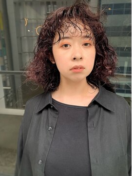 イトシテ 波巻きパーマ×ハイライトカラー【担当　ジン　トモヒト】