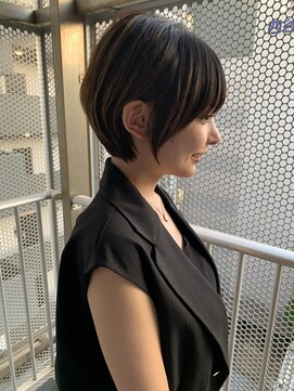 ロンドブルーム 天神大名店(Lond Bloom) 夏ショート/横顔美人ショート/ヌーディーカラー