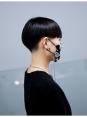 【モードヘア】マニッシュなマッシュショート