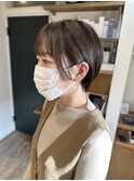 ショートヘア×ブルーアッシュ