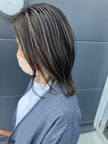 ヘアークラフト アニー 南郷18丁目店(HAIR CRAFT Annie) ハイライト×ボブ×外ハネ