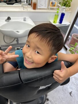 ヘアーサロンサトウ キッズスタイル #平井#理容室#バーバー#メンズ