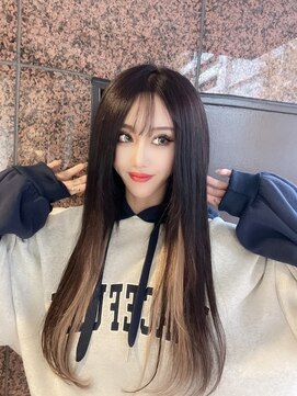 フツーロ 栄(FUTURO) インナーカラー/カラー/ブラウンカラー/エクステ/プルエクステ