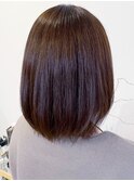 20代30代40代髪質改善カラーショコラブラウン艶感ロブヘアー