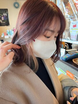 ヴォーチェ フォーヘアー(VOCE for hair) デザインカラーイヤリングカラーアッシュベージュ