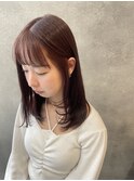 ピンクブラウンカラー