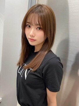 エリス 四条烏丸店(ELIS) 小顔外ハネミディアムアッシュ20代30代40代くびれミディ韓国ヘア