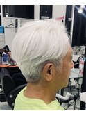 シルバーヘア＆ツーブロックスタイル☆