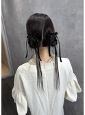 個性派ヘアセット