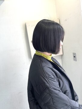 キャンバス バイ ネオリーブ 横浜西口(Canvas by neo.) 癖毛さん必見　酸性ストレート　丸みボブ