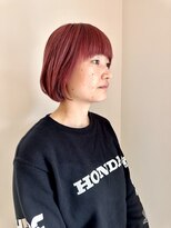 リノア 鵠沼海岸(LINOA)&nbsp;デザインカラー/レイヤーカット/ウェットヘア/オリーブベージュ