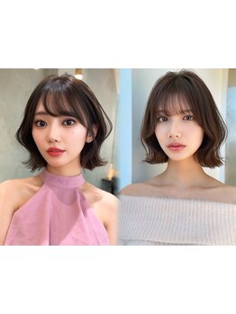 印象を変える前髪と顔周りの似合わせ。小顔を叶える骨格に合わせたベストな黄金比をご提案☆[新宿]