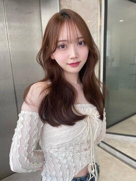 リリー(Lilley) マロンベージュ×小顔レイヤー×韓国風巻き【ayana】