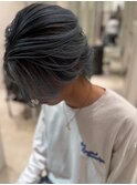 メンズバレイヤージュカラーハイライトカラーセンターパート韓国