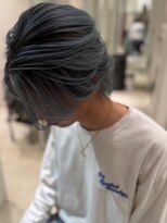 アンサー 渋谷(ANSWER)&nbsp;メンズバレイヤージュカラーハイライトカラーセンターパート韓国