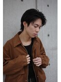 メンズ/フェザーショート/センター分け/20代/30代/40代に人気