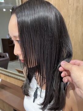 ラル(Lull) 【鈴木悠孝】ダークオリーブグレージュ(ブリーチ履歴あり)