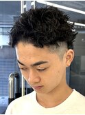 スパイキーショート/ピンパーマ/藤沢メンズカット