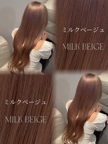 ベレーザ 渋谷(BELEZA)&nbsp;16875ブリーチ＆ダブルカラーミルクティーチョコレートブラウン