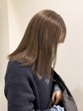 ブリーチありダブルカラー/バイカルテ/ミルクティー