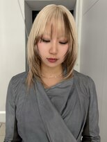 ノラ シンディ(NORA CYNDY) セクションカラー 裾カラー ブロックカラーエンドカラーレイヤー