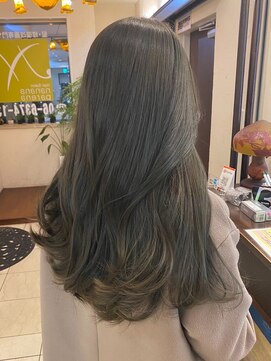 ナナナ パレナ 大津膳所店(nanana parena) くすみベージュ垢抜け春カラー/髪質改善ミネラルシステム