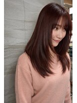 ヘアアンドビューティー クローバー(Hair&Beauty Clover)&nbsp;大人のベリーブラウン×顔周りレイヤー