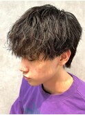 メンズマッシュツイストスパイラルパーマ