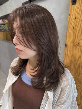 ハウリーヘアアンドスパ(HAURY hair&spa) レイヤー×オリーブブラウン