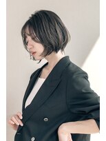 スリーランドメゾン 鶴見区横堤(THREELAND maison)&nbsp;ミルクティーブロンド/ダークブルー/デジタルパーマ/鶴見区横堤