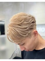 アクロ 本店(ACRO)&nbsp;フェザーパーマ/ニュアンスパーマ/毛流れ/ブロンドヘアー
