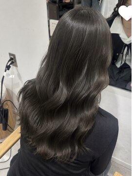 ビューバイネオリーブ 用賀店(Beau'r by neolive) ストレートパーマ縮毛矯正ダークパープル夏ミルクブラウン[用賀]
