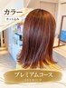 人気NO.2☆【カラー+カット+超音波トリートメント】Premiumコース　集中ケア
