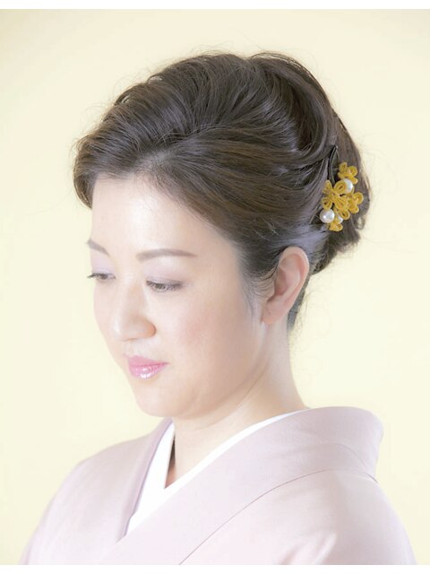 訪問着/留袖/着付け/和装ヘアアップ