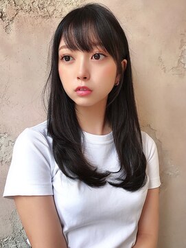 ロンドローズ 名古屋(Lond damaskRose) チョコレート 切りっぱなし イヤリングカラー 韓国ヘア 顔周り