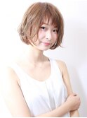 【morio成増】かわいいボブ☆ 外ハネ&アッシュブラウン
