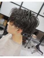 ヘアテリア リュウ 大塚(hair teria ryu)&nbsp;メンズセンターパートパーマスタイル