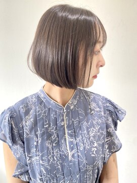 フォーク FOLK 【FOLK】透明感カラー＋衿あし短めのミニボブ＋薄め前髪♪