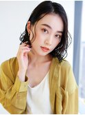 【La fith】ほつれウェーブ×センターパート
