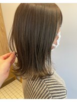 トリート 市川店(TREAT) オリーブベージュ×切りっぱなし_市川