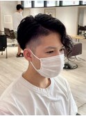 癖を活かしたアシメツーブロックカット【浦田】