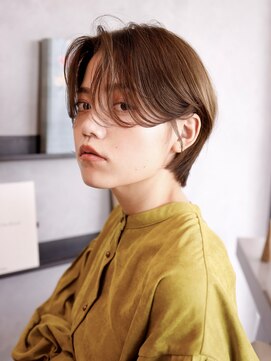 エムスラッシュ みなとみらい馬車道店(M SLASH) 艶カラー/シースルーバング/マッシュショー/センターパート