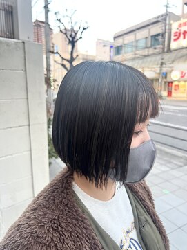 スクリバイタヒエ(SUKURI by tahie) #ハイライト　#切りっぱなしボブ