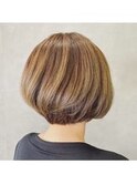 ショートボブ/ことりベージュ