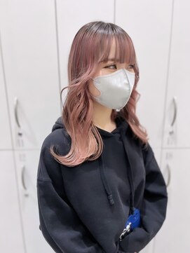 アースコアフュールボーテ 太田店(EARTH coiffure beaute) パールピンクダブルカラーケアブリーチハイトーンワンホン