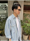 アップバングパーマ