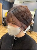 顔まわりカット×インナーカラー［イメチェン/似合わせカット］