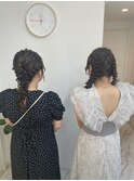 編み込みアレンジ