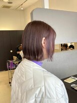 ヘアショップエヌアンドエー 久喜 栗橋店(hairshop N&A) 大人かわいいショートボブ丸みボブ/ピンクベージュ/髪質改善